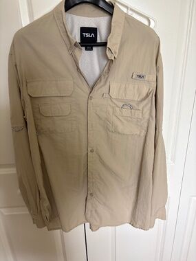 TSLA  vented fishing shirt long sleeve